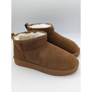 Project Cloud ankle faux fur lining boots size 7